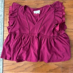 Anthropologie Flutter Top